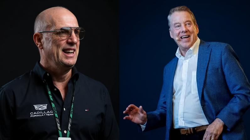Dan Towriss e Bill Ford, representantes de Cadillac e Ford — Foto: Getty Images