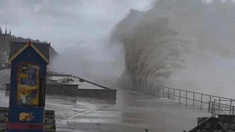 Teignmouth in Devon was badly hit by the recent Storm Ingrid