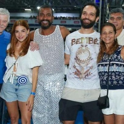 Atores de novela participam de ensaio da Beija-Flor para o carnaval 2026