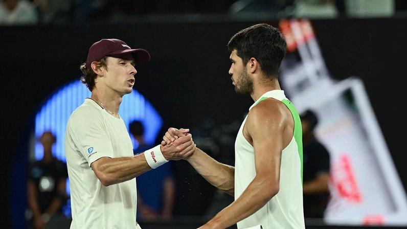 Alex De Minaur e Carlos Alcaraz (Foto: Tennis Australia)
