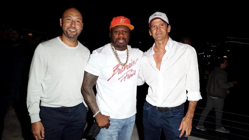 Derek Jeter and 50 Cent hung out at Wayne Boich’s Reserve Cup Miami 2026 tournament Thursday.