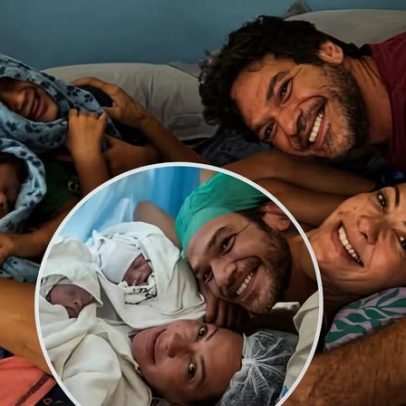 Fabiula Nascimento recria foto do nascimento dos filhos e diverte web