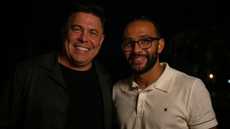 Memphis Depay, do Corinthians, tieta ao lado de Ronaldo Fenômeno