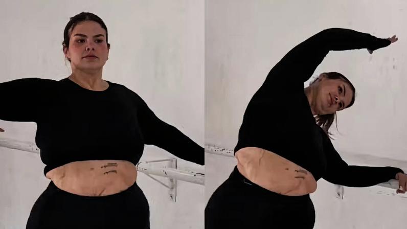 Thais Carla impressiona em aula de jazz — Foto: Reprodução/Instagram