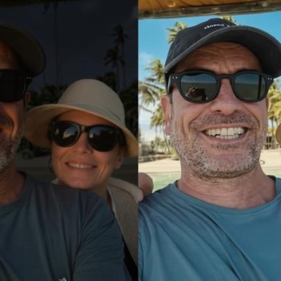 Debora Bloch aparece com o marido português em rara saída pública