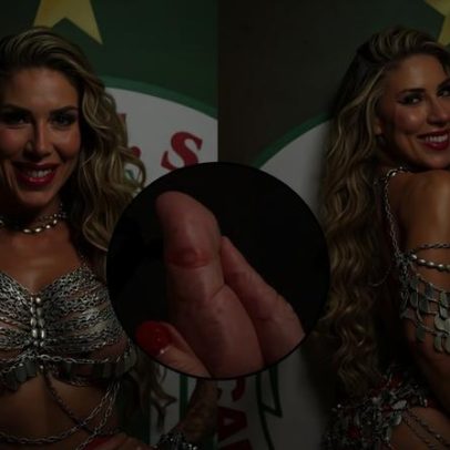 Tati Minerato mostra bolhas nos pés após 1º ensaio de quadra em 2026