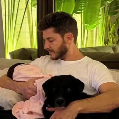 Klebber Toledo celebra momento com a filha e declara querer que dure para sempre