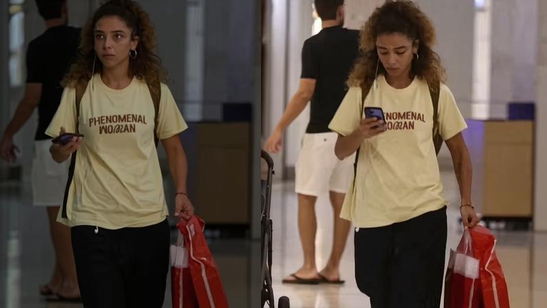 Alice Carvalho passeia em shopping no Leblon — Foto: Thiago Martins/ Agnews