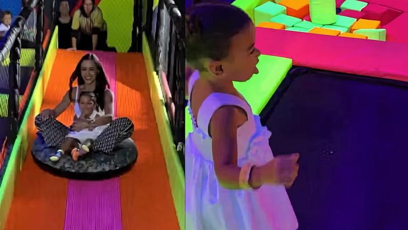 Bruna Biancardi curte dia com as filhas