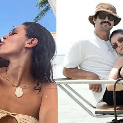 Caio Castro aparece com namorada Vitória Bohn em passeio na Bahia