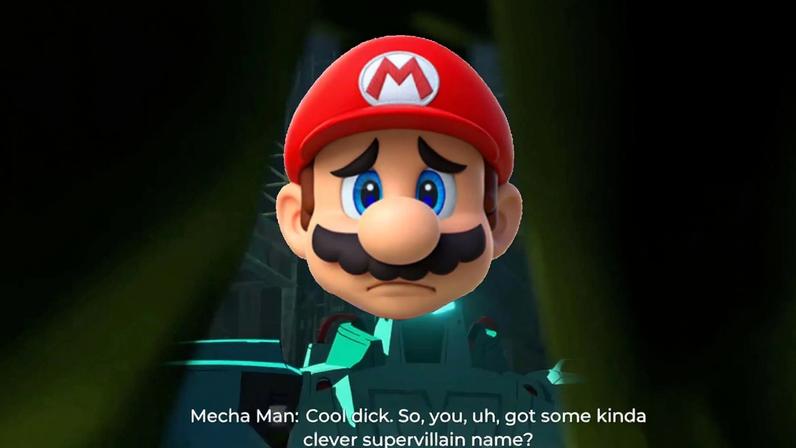 Mario is sad about censorship.