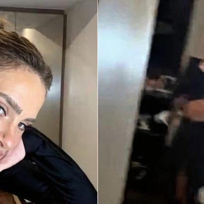 Carolina Dieckmann usa look barriga de fora em lançamento de filme em São Paulo