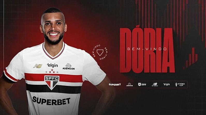 Dória foi anunciado como novo reforço do São Paulo