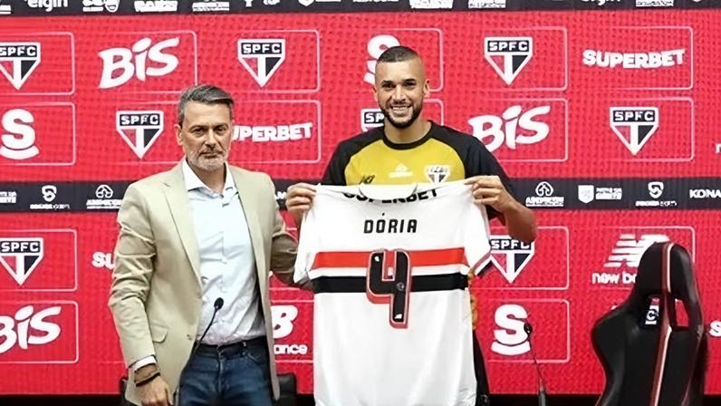 Matheus Dória é apresentado como reforço do São Paulo