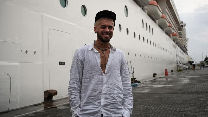 Zé Felipe embarca em cruzeiro de Ana Castela — Foto: Will Dias / Brazil News