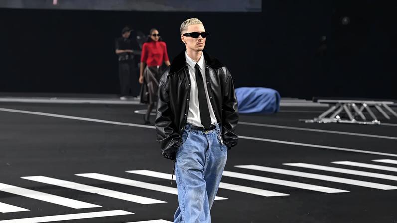 Romeo Beckham walked the runway for Willy Chavarria Friday in Paris.