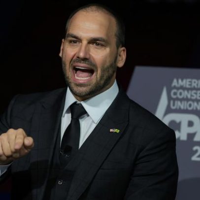 Eduardo Bolsonaro debate liberdade de expressão com congressista dos EUA