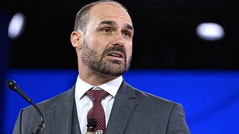 O ex-deputado federal Eduardo Bolsonaro. Foto: Saul Loeb/AFP