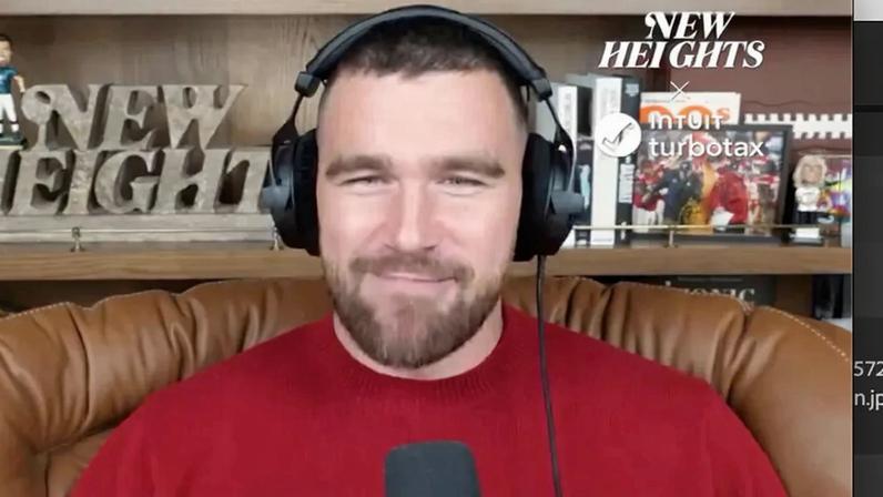 Travis Kelce gave a cryptic update on his retirement plans on “New Heights” Wednesday.