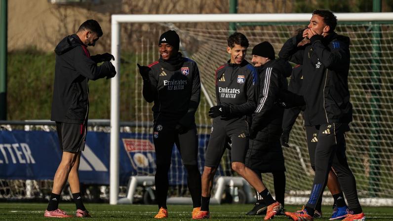Endrick em treino do Lyon — Foto: Divulgação/Lyon