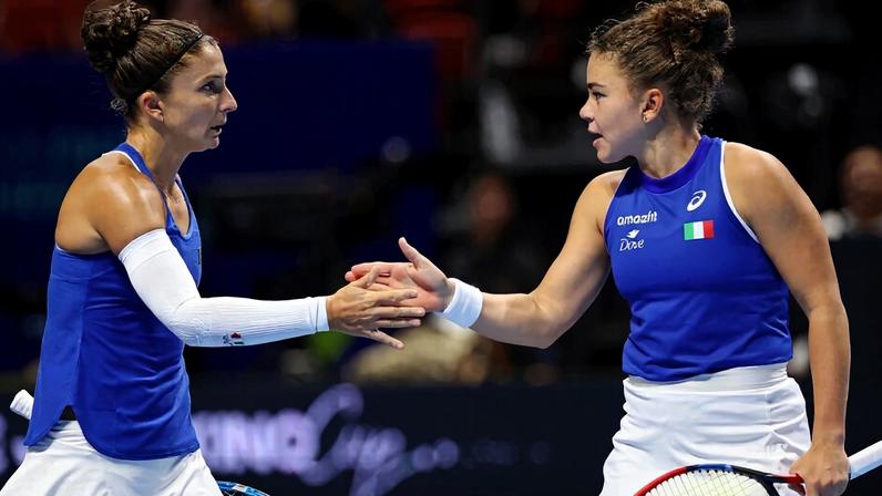Sara Errani e Jasmine Paolini (Foto: Lintao Zhang/Getty Images for Billie Jean King Cup)