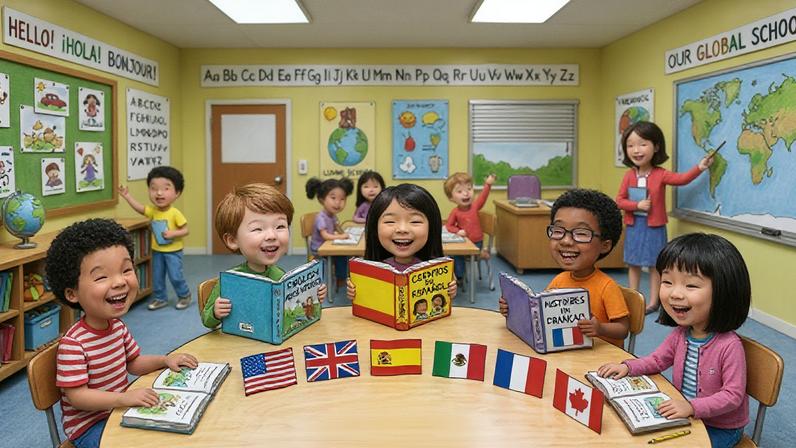 Escolas bilíngues usam o idioma de forma imersiva não apenas em aula de linguagem