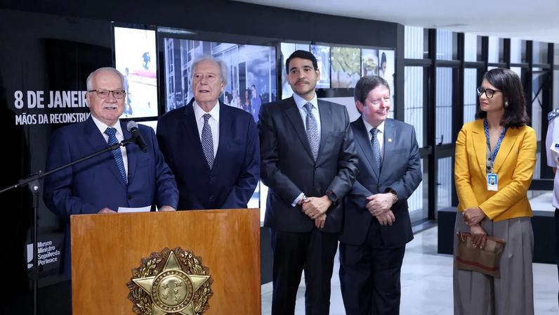 Fachin defendeu a atuação "firme" de Moraes na condução dos inquéritos relacionados aos atos de 8 de janeiro de 2023. (Foto: Luiz Silveira/STF)