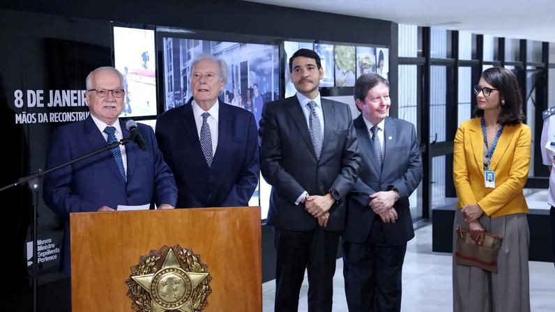 Fachin defendeu a atuação "firme" de Moraes na condução dos inquéritos relacionados aos atos de 8 de janeiro de 2023. (Foto: Luiz Silveira/STF)