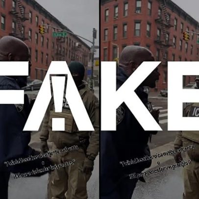 Vídeo de policial de NY gritando com ICE é falso e gerado por IA