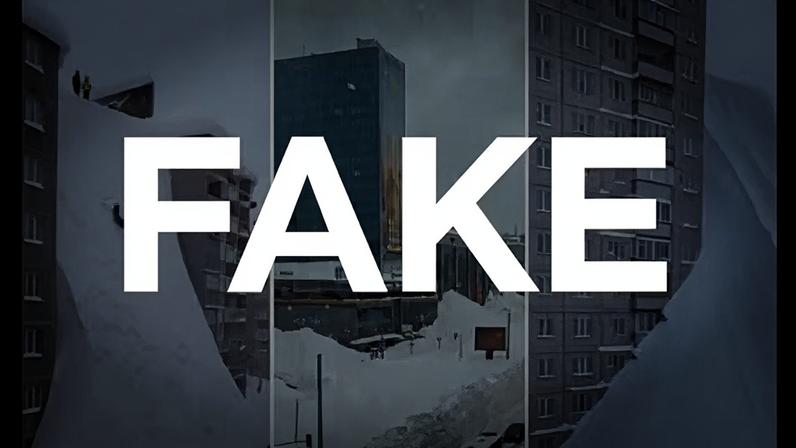 É #FAKE: Vídeos de IA circulam como se mostrassem resultado de nevasca em Kamchatka, na Rússia — Foto: Reprodução