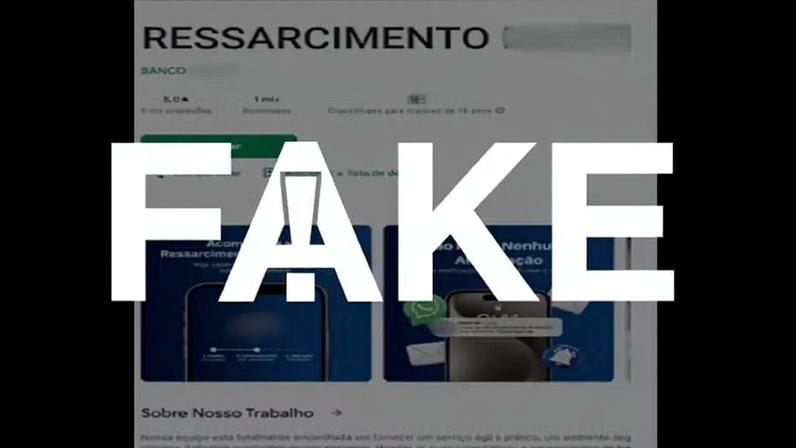 Imagem de aplicativo que imita a aparência do FGC — Foto: g1