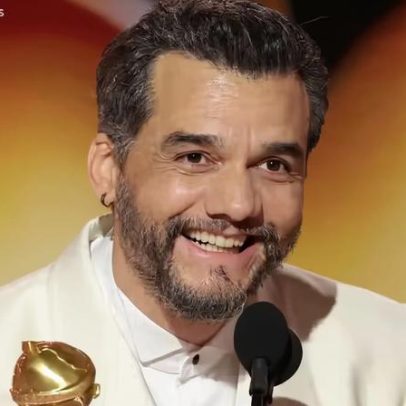 Fernanda Torres celebra Globo de Ouro por O Agente Secreto e agradece santinho