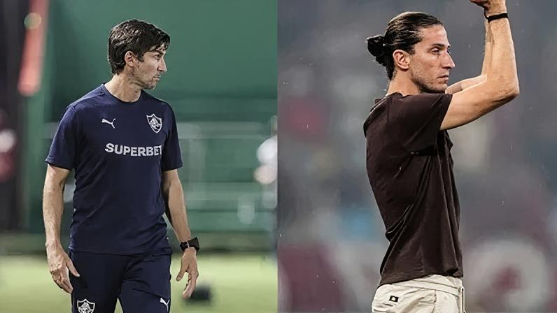 Maxi Cuberas comandará o Fluminense, enquanto Filipe Luís é o técnico do Flamengo