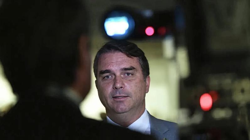 Flávio Bolsonaro anunciou pré-candidatura a presidente da República em dezembro de 2025 (Foto: Edilson Rodrigues/Agência Senado)