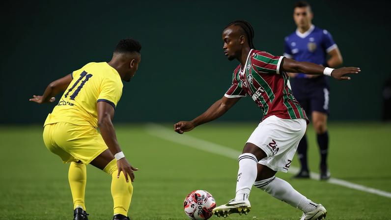 Santi Moreno em campo pelo Fluminense contra o Madureira (Foto: Lucas Merçon/FFC)