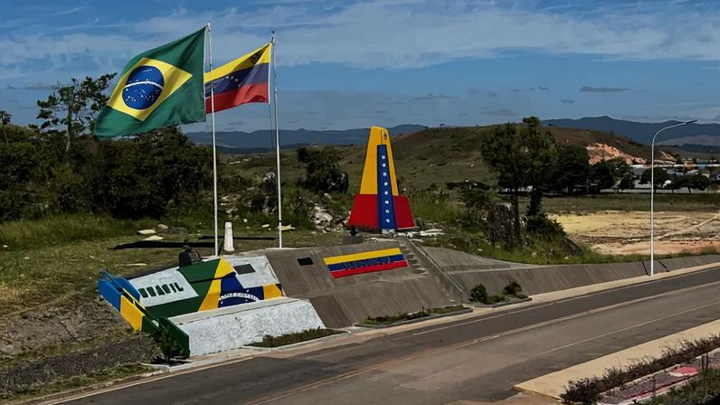 Fronteira entre Brasil e Venezuela. Foto: Reprodução/Flickr