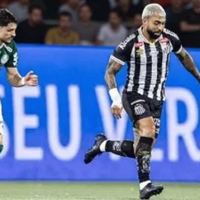 Gabigol manda recado nas redes após Santos perder para o Palmeiras