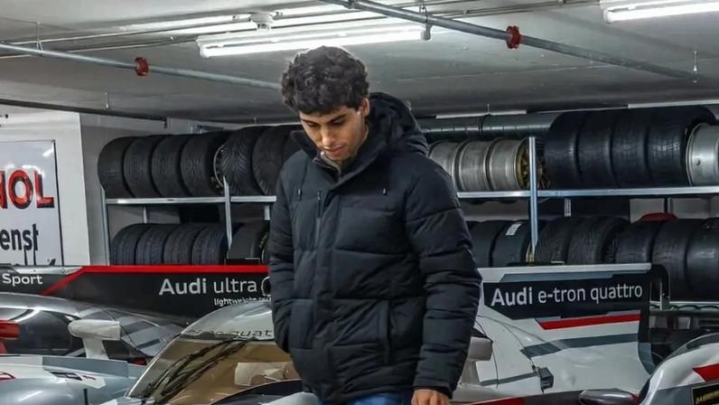 Gabriel Bortoleto e Nico Hulkenberg, durante evento de lançamento da Audi (Foto: Reprodução/ Instagram)