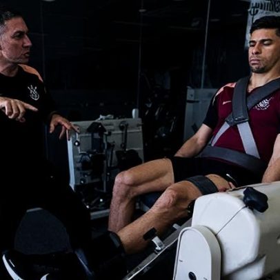 Gabriel Paulista faz primeiro treino no CT do Corinthians