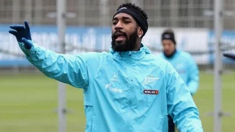 Gerson durante treino do Zenit