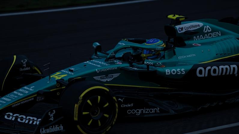 Fernando Alonso, piloto da Aston Martin, no circuito de Interlagos em 2025 — Foto: Alessio Morgese/NurPhoto via Getty Images