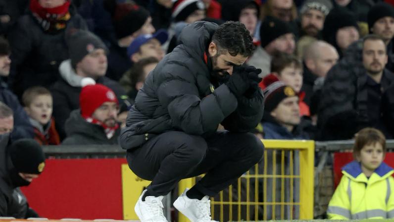 Rúben Amorim foi demitido pelo Manchester United nesta segunda-feira — Foto: Getty Images
