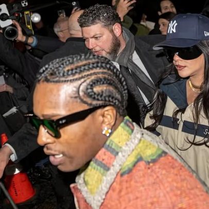 Rihanna e A$AP Rocky atraem atenção em Nova York após festa de rapper