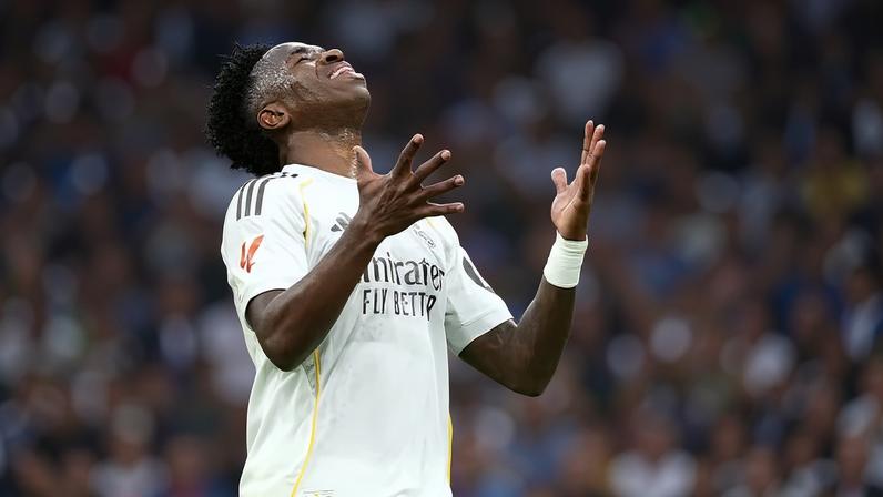 Vini Jr. em Real Madrid x Levante — Foto: Getty Images