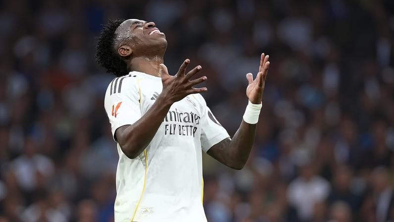 Vini Jr. em Real Madrid x Levante — Foto: Getty Images