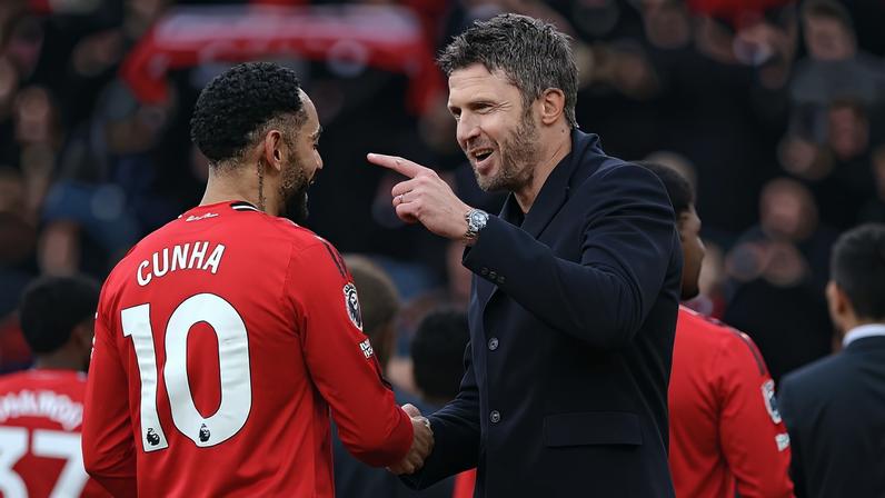 Matheus Cunha elogia o novo treinador Michael Carrick — Foto: Getty Images