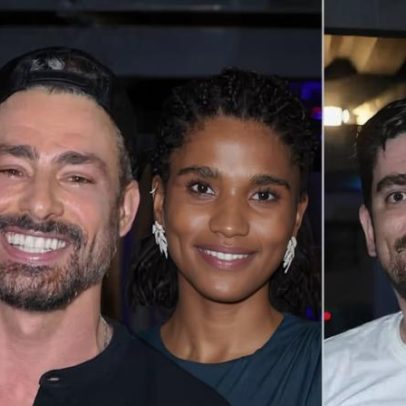 Cauã Reymond e famosos celebram fim das gravações da série Jogada de Risco