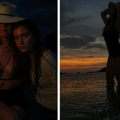 Giovanna Antonelli curte praia com as filhas gêmeas em Angra dos Reis
