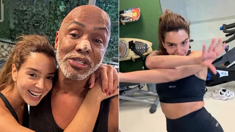 Giovanna Lancellotti e Carlinhos Salgueiro — Foto: Reprodução/ Instagram