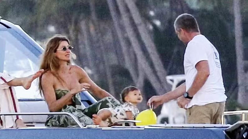 Gisele Bündchen e o filho caçula